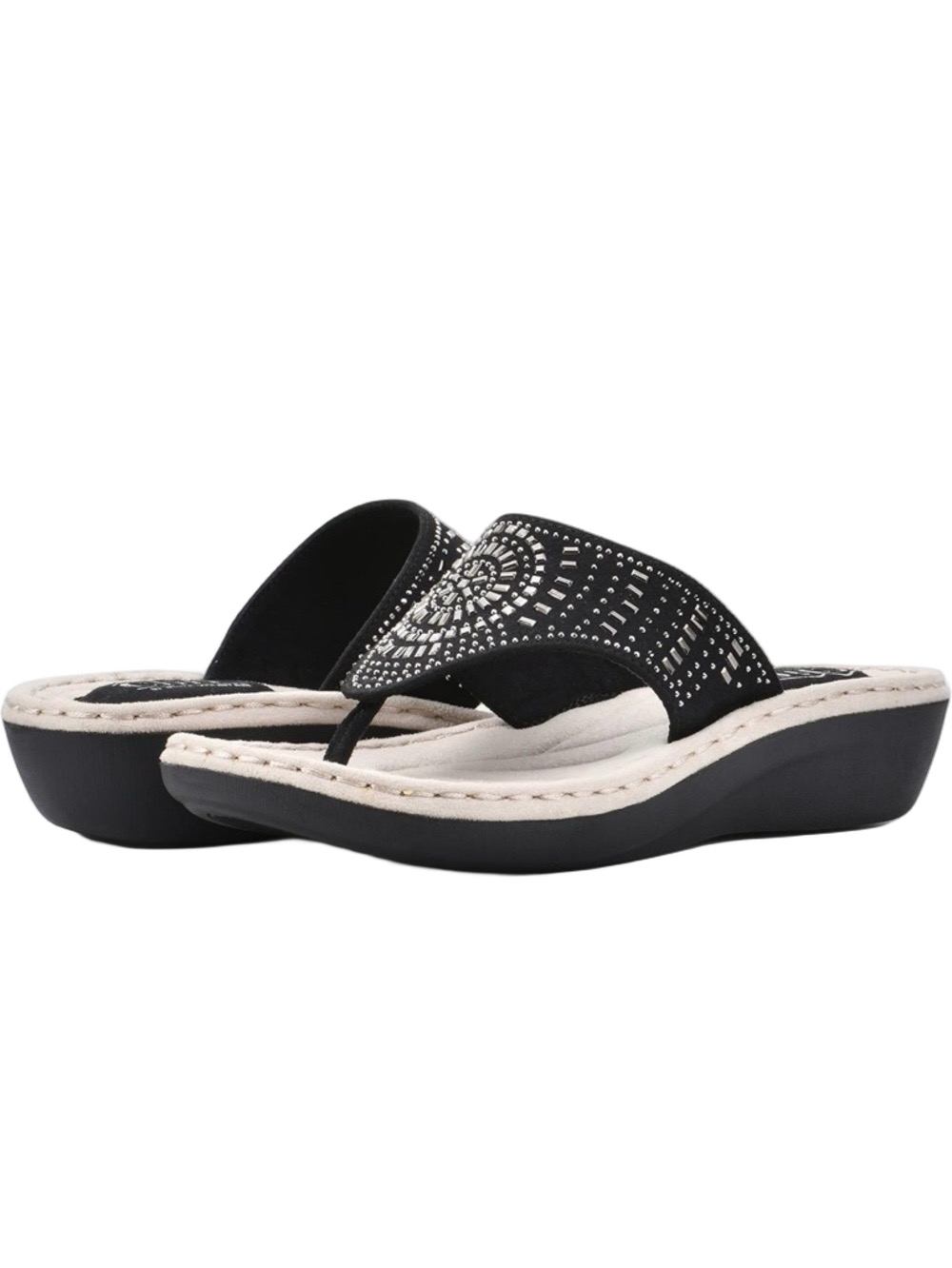 Cliffs by white mountain Black cienna  thong sandal size 9.5 NEW